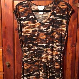 Olivia Matthews animal print maxi dress